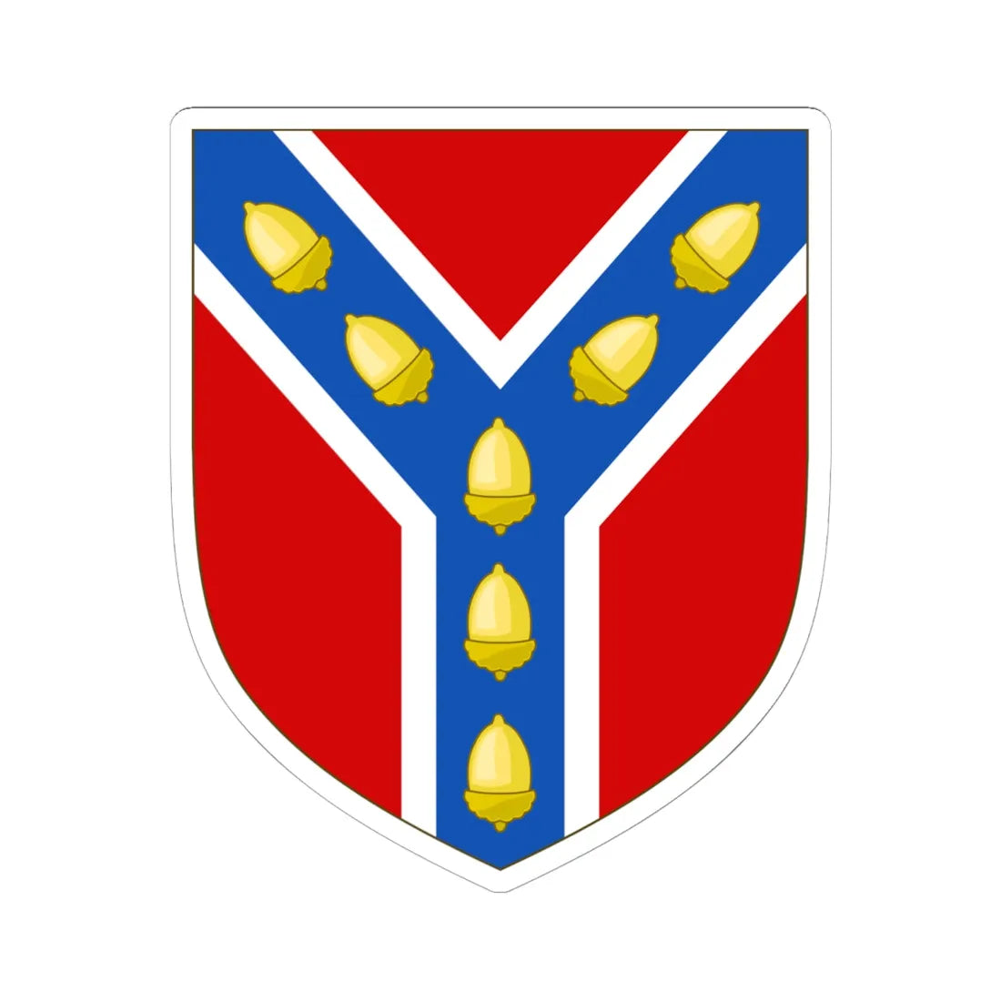 Arms of Sevenoaks Town Council (England) (Coat of Arms) STICKER Vinyl Kiss-Cut Decal 6 Inch White - The Sticker Space