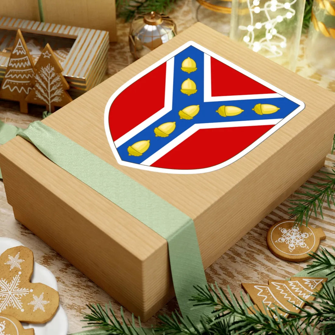 Arms of Sevenoaks Town Council (England) (Coat of Arms) STICKER Vinyl Kiss-Cut Decal - The Sticker Space