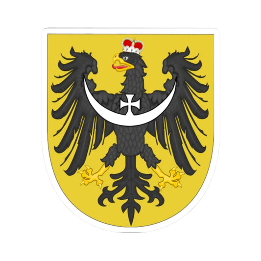 Arms of Silesia (Germany) (Coat of Arms) STICKER Vinyl Kiss-Cut Decal 2 Inch White - The Sticker Space