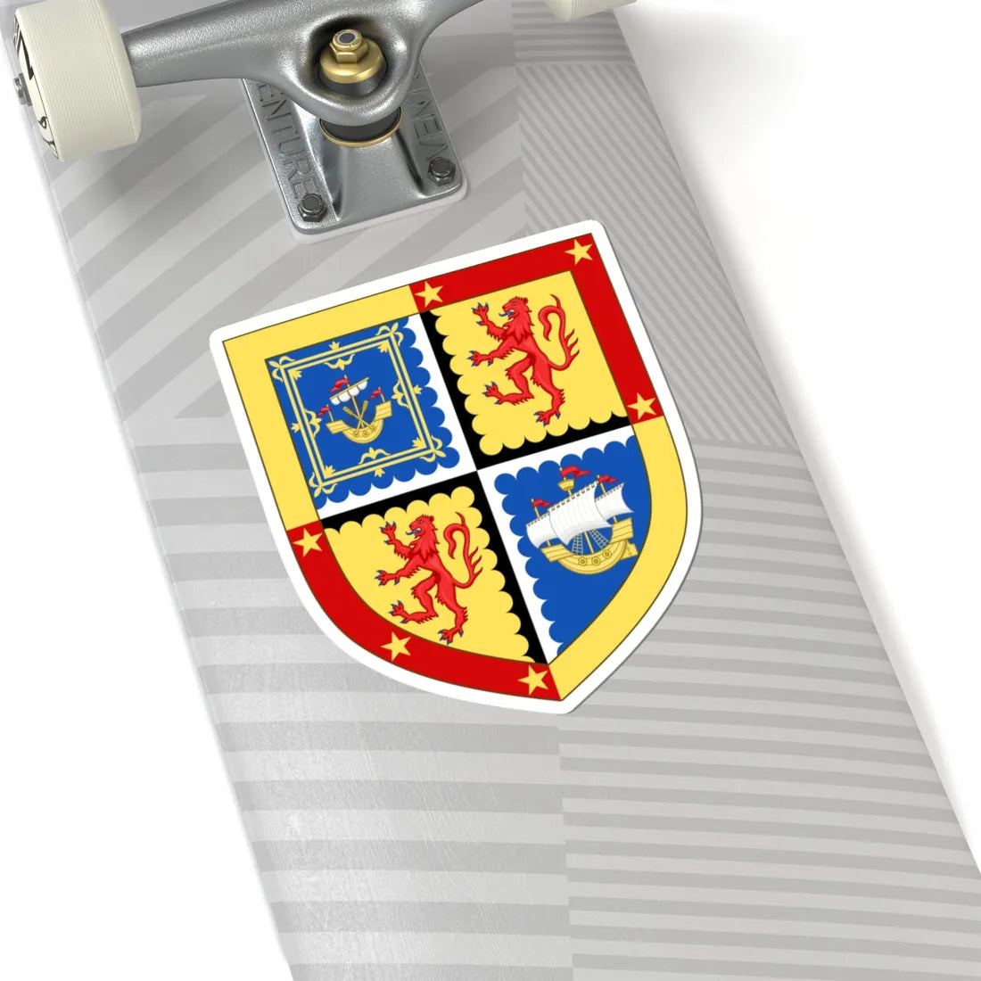 Arms of Sinclair Viscount Thurso (Scotland) (Coat of Arms) STICKER Vinyl Kiss-Cut Decal - The Sticker Space