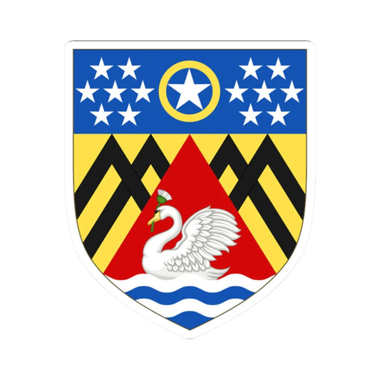 Arms of Slough Borough Council (England) (Coat of Arms) STICKER Vinyl Kiss-Cut Decal 2 Inch White - The Sticker Space