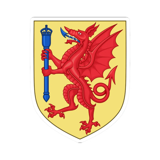 Arms of Somerset County Council 1911 (England) (Coat of Arms) STICKER Vinyl Kiss-Cut Decal 2 Inch White - The Sticker Space