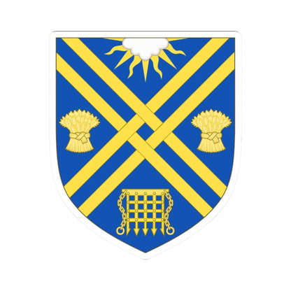 Arms of South Oxfordshire District (England) (Coat of Arms) STICKER Vinyl Kiss-Cut Decal 2 Inch White - The Sticker Space