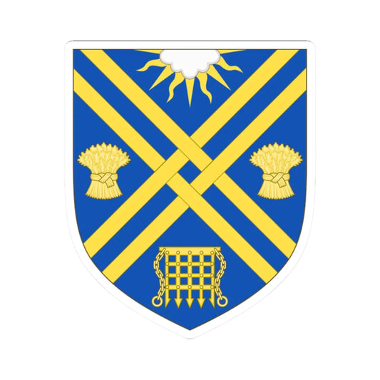 Arms of South Oxfordshire District (England) (Coat of Arms) STICKER Vinyl Kiss-Cut Decal 2 Inch White - The Sticker Space