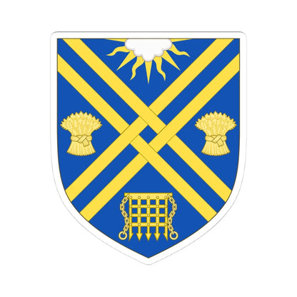 Arms of South Oxfordshire District (England) (Coat of Arms) STICKER Vinyl Kiss-Cut Decal 4 Inch White - The Sticker Space