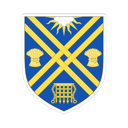 Arms of South Oxfordshire District (England) (Coat of Arms) STICKER Vinyl Kiss-Cut Decal 6 Inch White - The Sticker Space