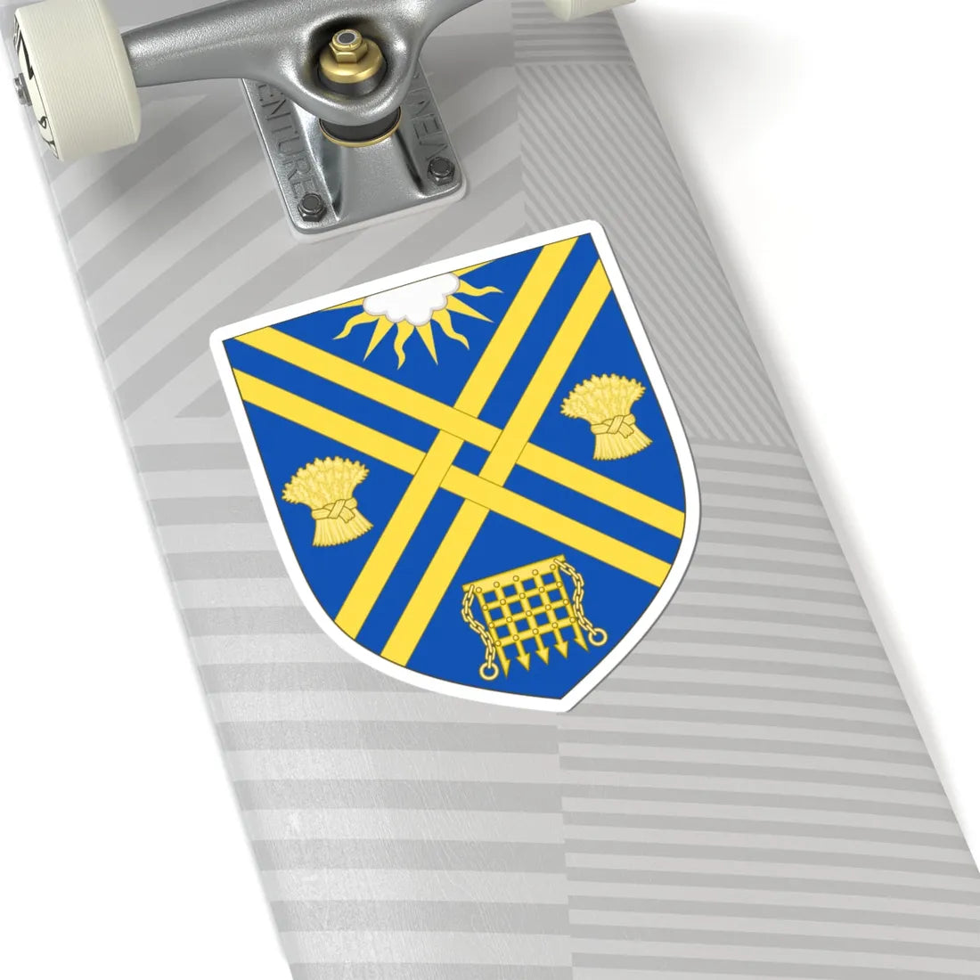 Arms of South Oxfordshire District (England) (Coat of Arms) STICKER Vinyl Kiss-Cut Decal - The Sticker Space
