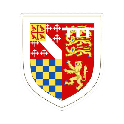 Arms of St Edmunds College Cambridge (England) (Coat of Arms) STICKER Vinyl Kiss-Cut Decal 2 Inch White - The Sticker Space