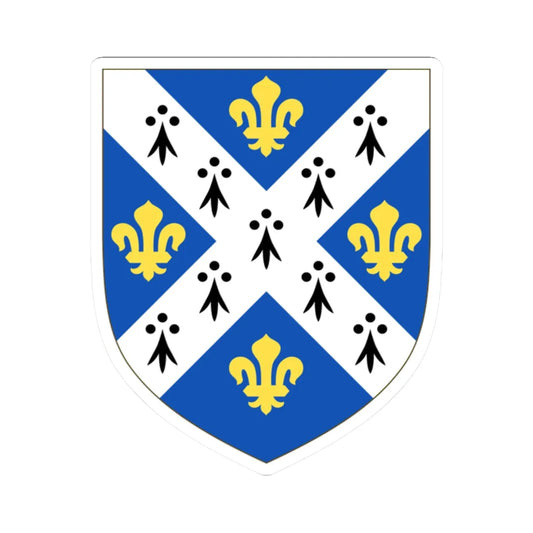 Arms of St Hughs College Oxford (England) (Coat of Arms) STICKER Vinyl Kiss-Cut Decal 2 Inch White - The Sticker Space