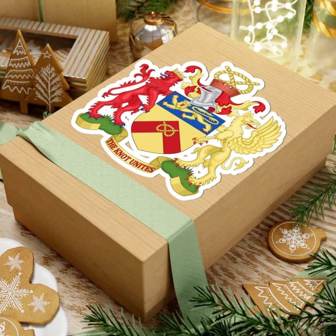 Arms of Staffordshire County Council (England) (Coat of Arms) STICKER Vinyl Kiss-Cut Decal - The Sticker Space