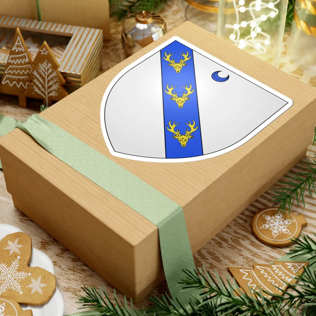 Arms of Stanley of Alderley (Ireland) (Coat of Arms) STICKER Vinyl Kiss-Cut Decal - The Sticker Space