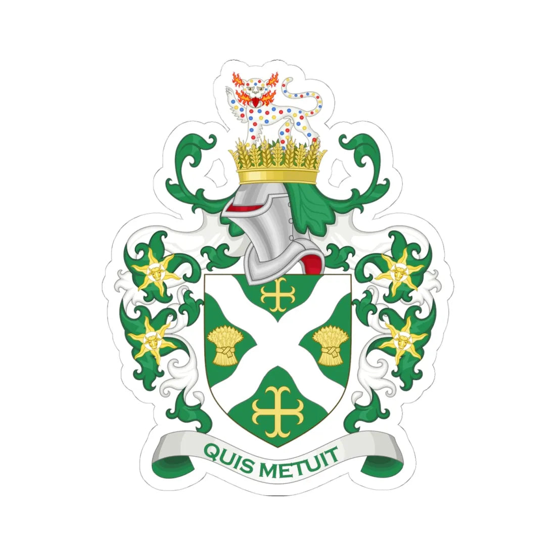 Arms of Sturminster Newton Town Council (England) (Coat of Arms) STICKER Vinyl Kiss-Cut Decal 4 Inch White - The Sticker Space