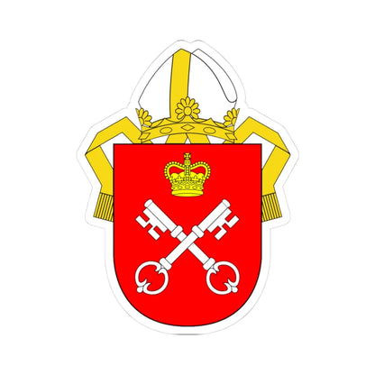 Arms of the Archbishop of York (England) (Coat of Arms) STICKER Vinyl Kiss-Cut Decal 3 Inch White - The Sticker Space