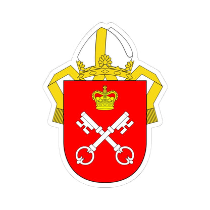 Arms of the Archbishop of York (England) (Coat of Arms) STICKER Vinyl Kiss-Cut Decal 4 Inch White - The Sticker Space