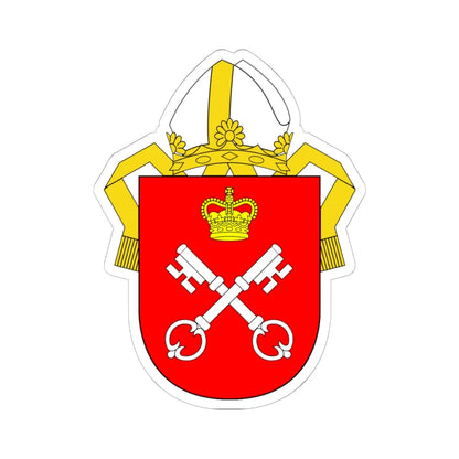 Arms of the Archbishop of York (England) (Coat of Arms) STICKER Vinyl Kiss-Cut Decal 6 Inch White - The Sticker Space