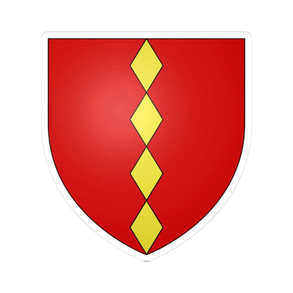 Arms of the Baron of Halton ancient (England) (Coat of Arms) STICKER Vinyl Kiss-Cut Decal 3 Inch White - The Sticker Space