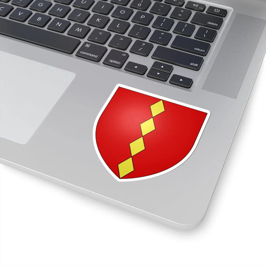 Arms of the Baron of Halton ancient (England) (Coat of Arms) STICKER Vinyl Kiss-Cut Decal - The Sticker Space