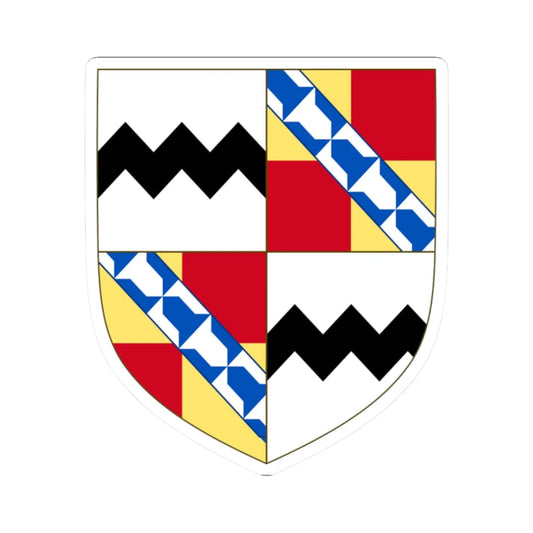 Arms of the Baron Sackville (England) (Coat of Arms) STICKER Vinyl Kiss-Cut Decal 2 Inch White - The Sticker Space
