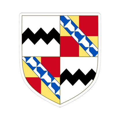 Arms of the Baron Sackville (England) (Coat of Arms) STICKER Vinyl Kiss-Cut Decal 6 Inch White - The Sticker Space