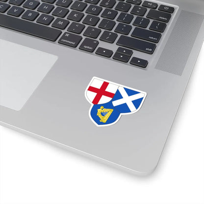 Arms of the Commonwealth of England Scotland and Ireland (Ireland) (Coat of Arms) STICKER Vinyl Kiss-Cut Decal - The Sticker Space