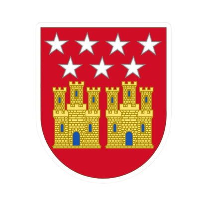 Arms of the Community of Madrid (Spain) (Coat of Arms) STICKER Vinyl Kiss-Cut Decal 2 Inch White - The Sticker Space