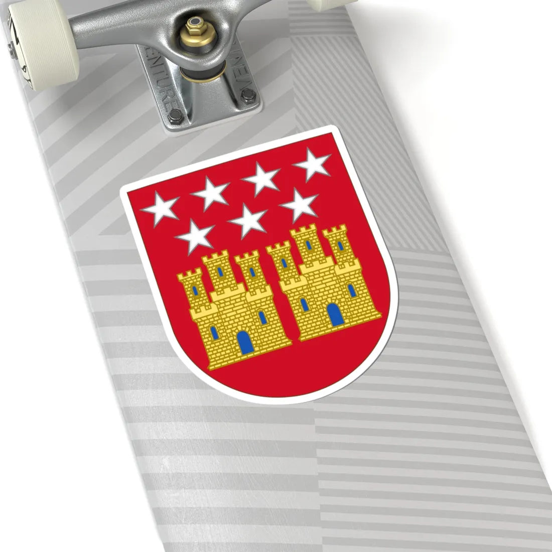 Arms of the Community of Madrid (Spain) (Coat of Arms) STICKER Vinyl Kiss-Cut Decal - The Sticker Space