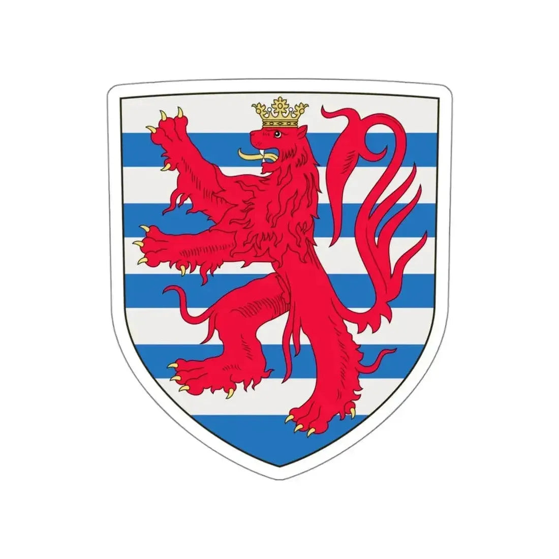 Arms of the Count of Luxembourg STICKER Vinyl Die-Cut Decal - The Sticker Space
