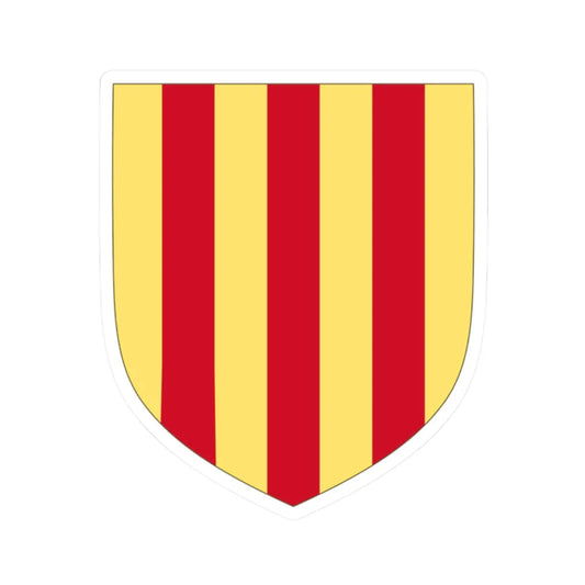Arms of the Counts of Foix (Spain) (Coat of Arms) STICKER Vinyl Kiss-Cut Decal 2 Inch White - The Sticker Space