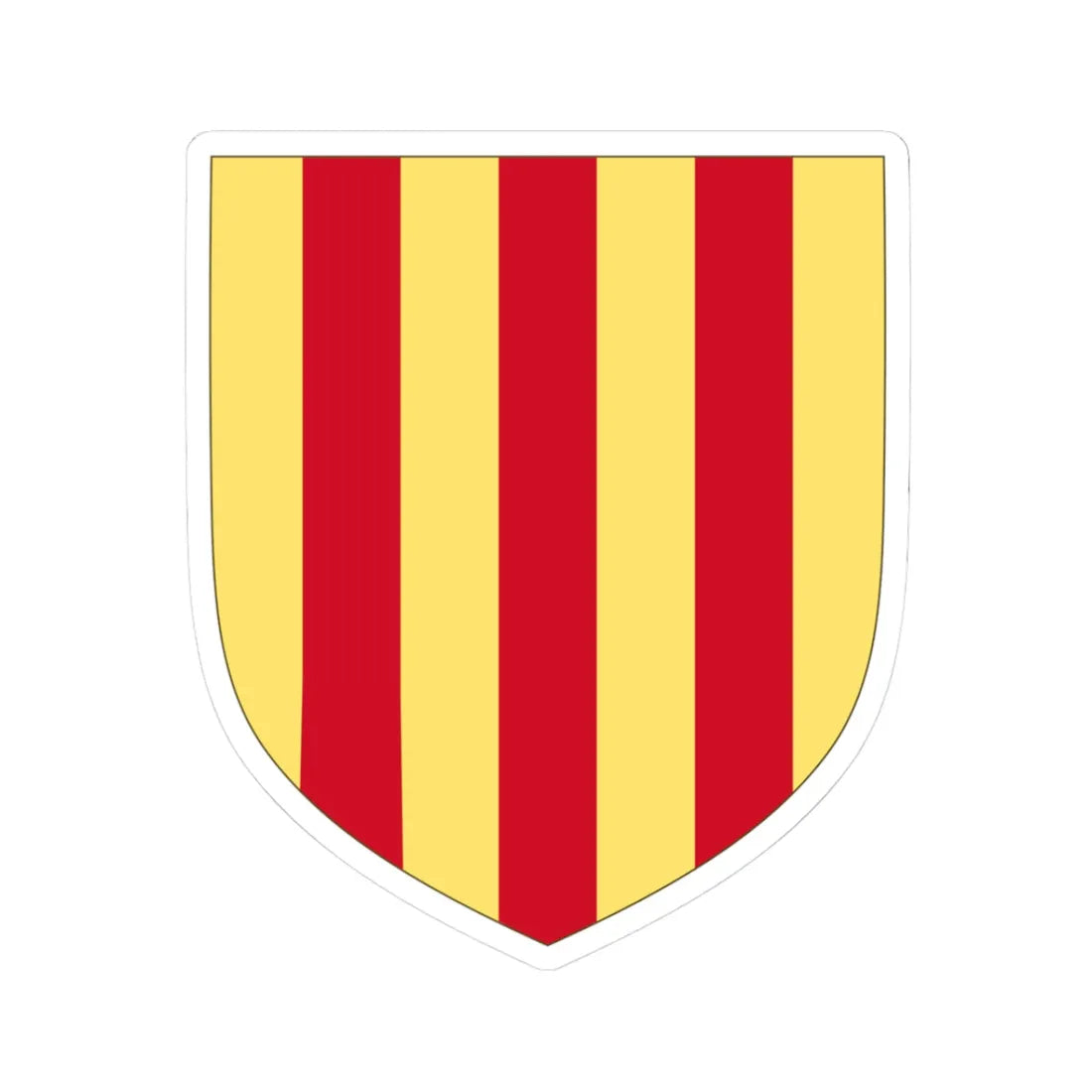 Arms of the Counts of Foix (Spain) (Coat of Arms) STICKER Vinyl Kiss-Cut Decal 3 Inch White - The Sticker Space