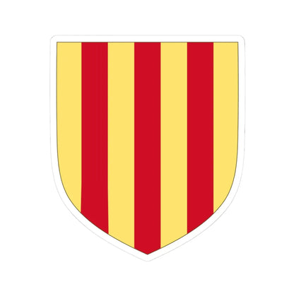Arms of the Counts of Foix (Spain) (Coat of Arms) STICKER Vinyl Kiss-Cut Decal 3 Inch White - The Sticker Space