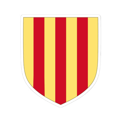 Arms of the Counts of Foix (Spain) (Coat of Arms) STICKER Vinyl Kiss-Cut Decal 4 Inch White - The Sticker Space