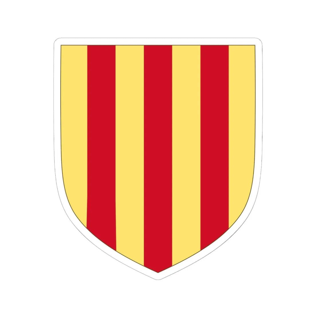 Arms of the Counts of Foix (Spain) (Coat of Arms) STICKER Vinyl Kiss-Cut Decal 6 Inch White - The Sticker Space