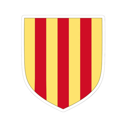 Arms of the Counts of Foix (Spain) (Coat of Arms) STICKER Vinyl Kiss-Cut Decal 6 Inch White - The Sticker Space
