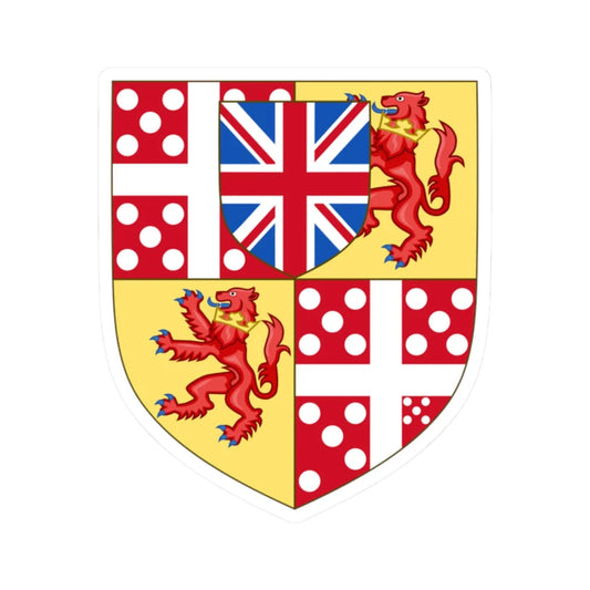 Arms of the Duke of Wellington (England) (Coat of Arms) STICKER Vinyl Kiss-Cut Decal 2 Inch White - The Sticker Space