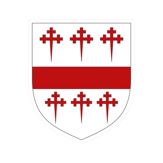 Arms of the Earl of Craven (England) (Coat of Arms) STICKER Vinyl Kiss-Cut Decal 2 Inch White - The Sticker Space