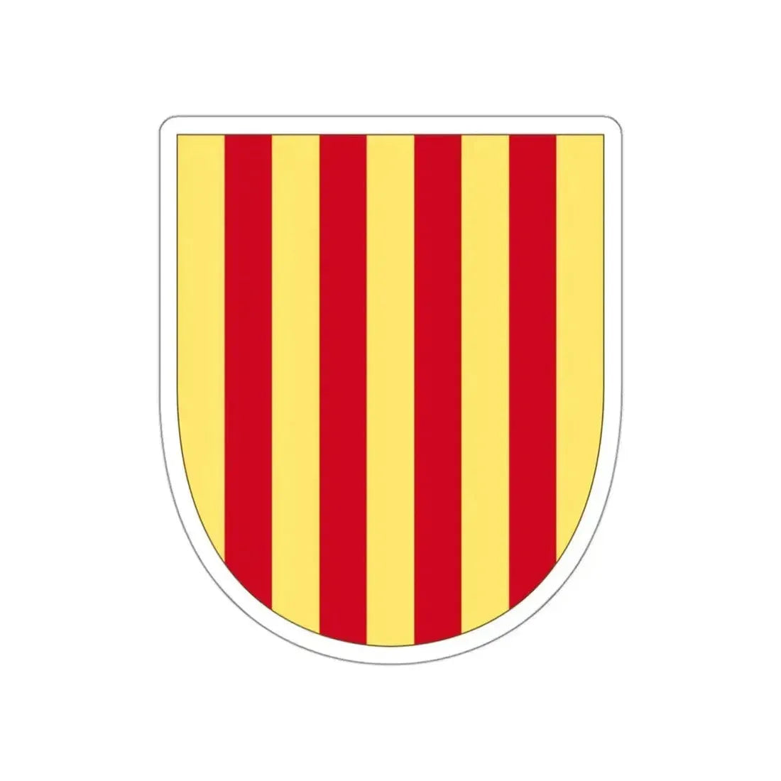 Arms of the Former Crown of Aragon STICKER Vinyl Die-Cut Decal 3 Inch - The Sticker Space