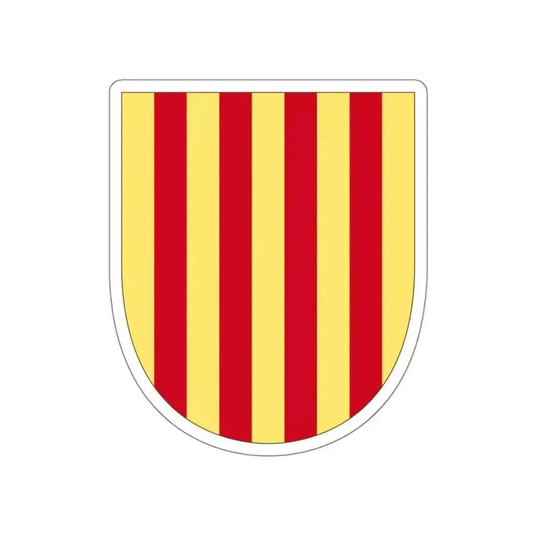 Arms of the Former Crown of Aragon STICKER Vinyl Die-Cut Decal 4 Inch - The Sticker Space