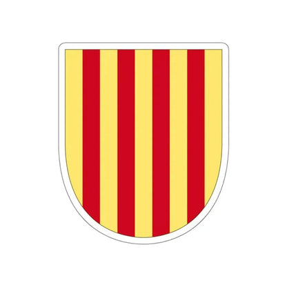 Arms of the Former Crown of Aragon STICKER Vinyl Die-Cut Decal 4 Inch - The Sticker Space