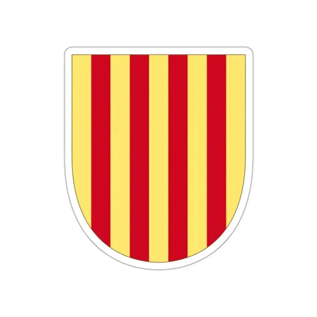 Arms of the Former Crown of Aragon STICKER Vinyl Die-Cut Decal - The Sticker Space