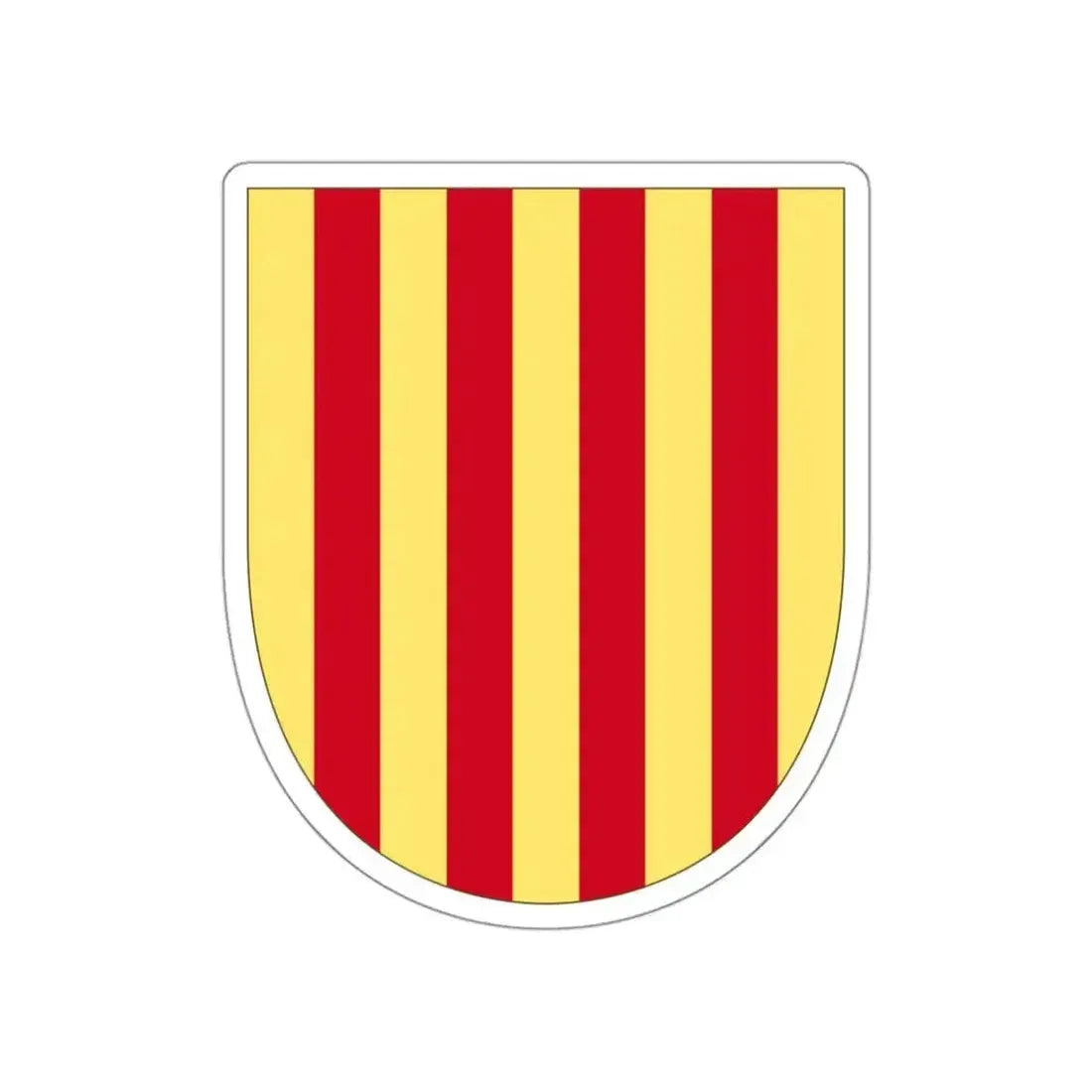 Arms of the Former Crown of Aragon STICKER Vinyl Die-Cut Decal - The Sticker Space