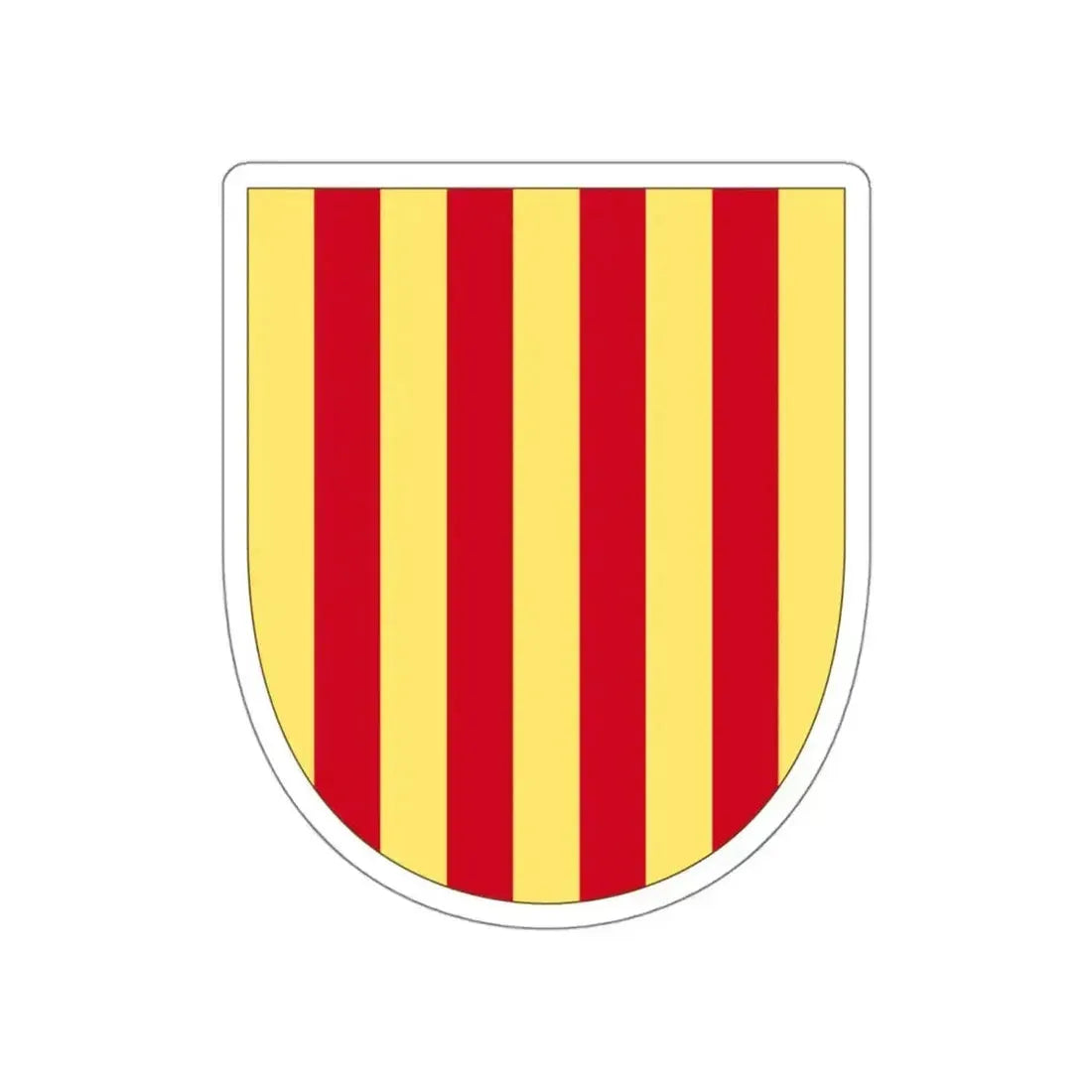 Arms of the Former Crown of Aragon STICKER Vinyl Die-Cut Decal - The Sticker Space