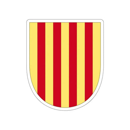 Arms of the Former Crown of Aragon STICKER Vinyl Die-Cut Decal - The Sticker Space