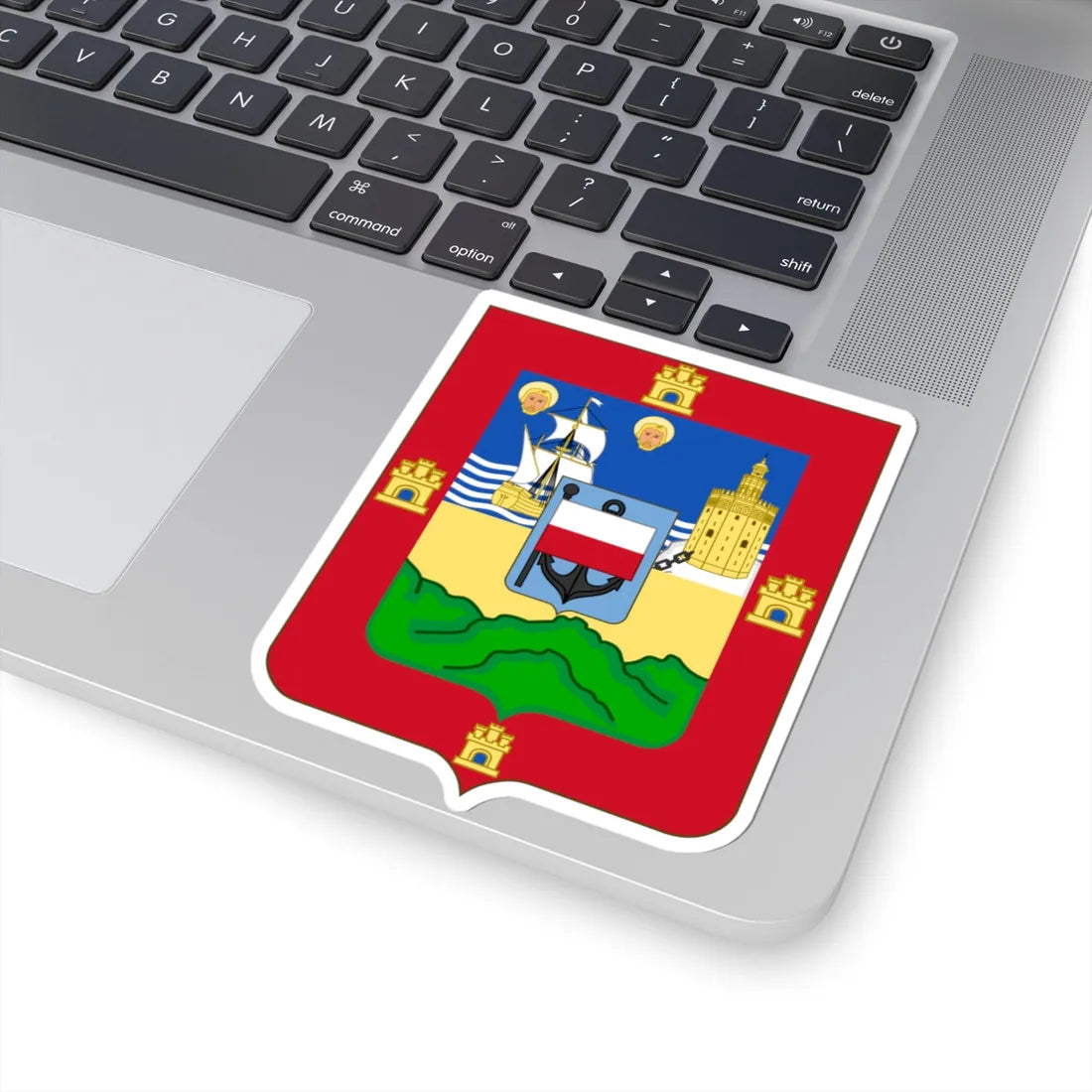 Arms of the Former Province of Santander Spain (Spain) (Coat of Arms) STICKER Vinyl Kiss-Cut Decal - The Sticker Space