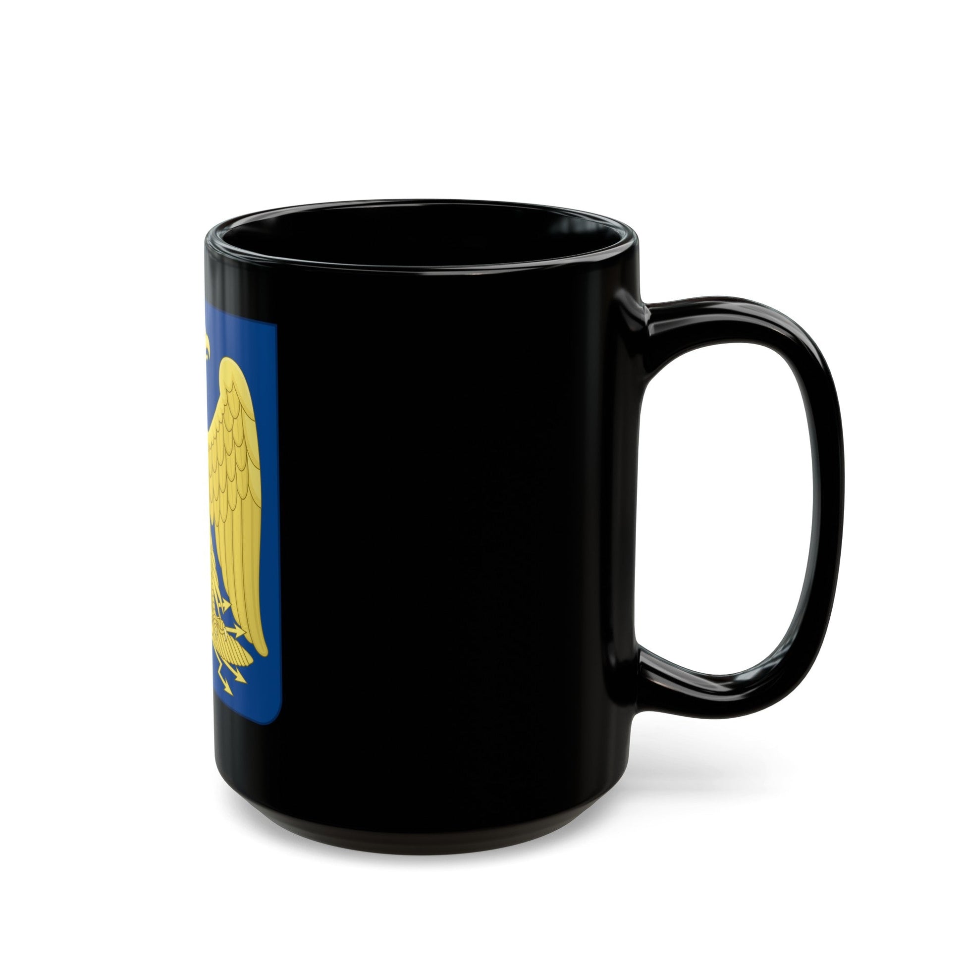 Arms of the French Empire - Black Coffee Mug-The Sticker Space