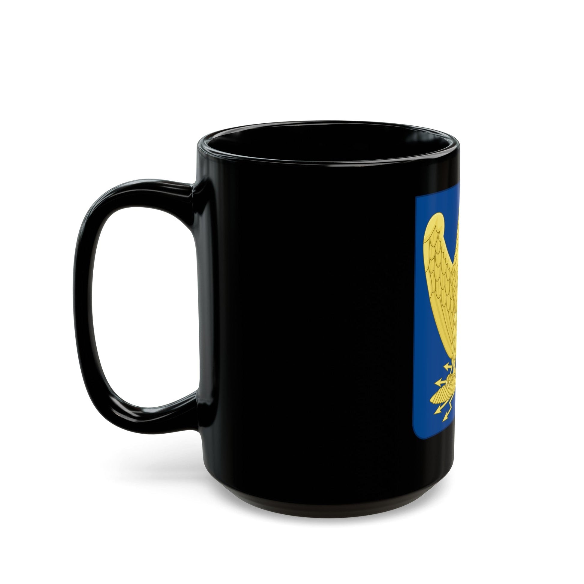 Arms of the French Empire - Black Coffee Mug-The Sticker Space