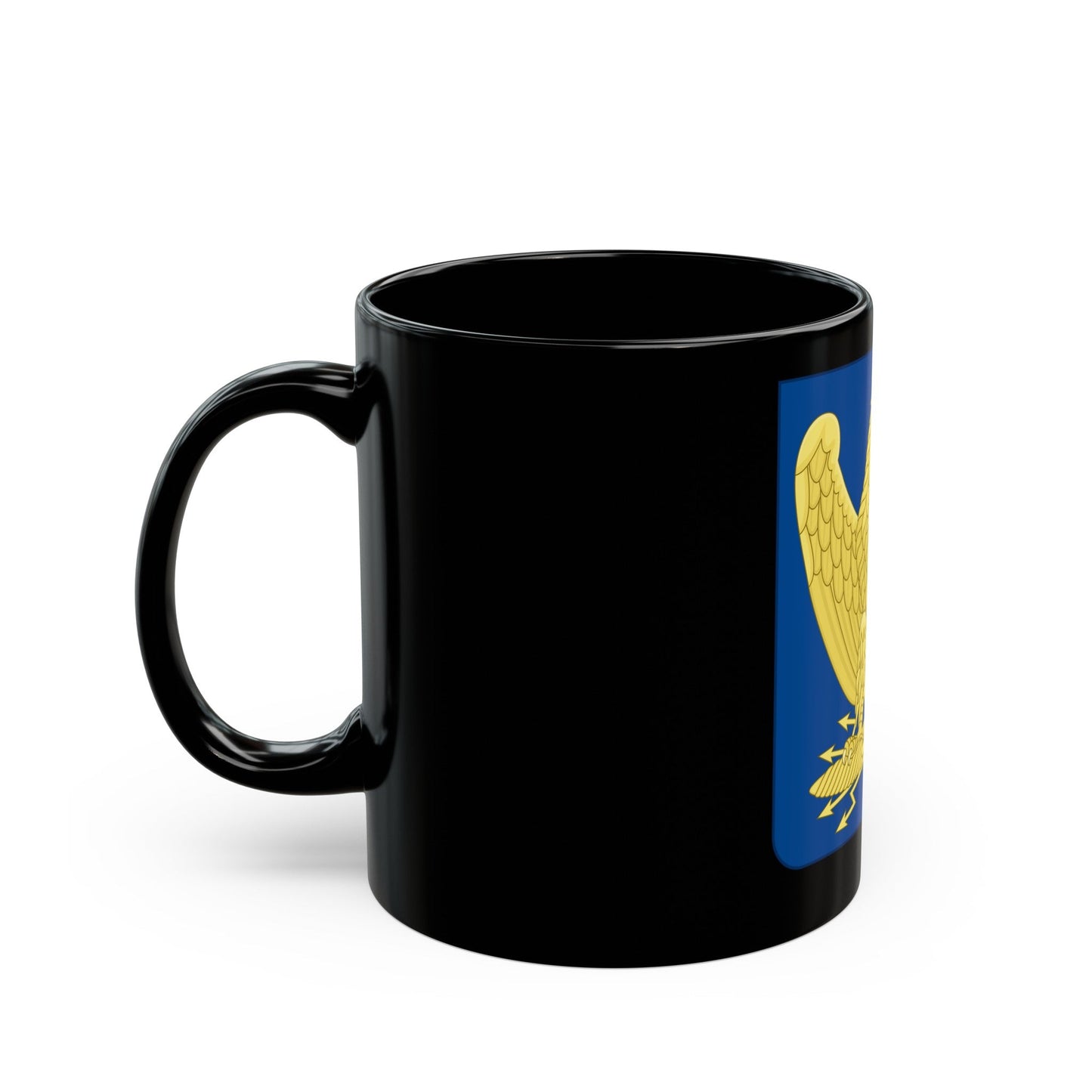 Arms of the French Empire - Black Coffee Mug-The Sticker Space