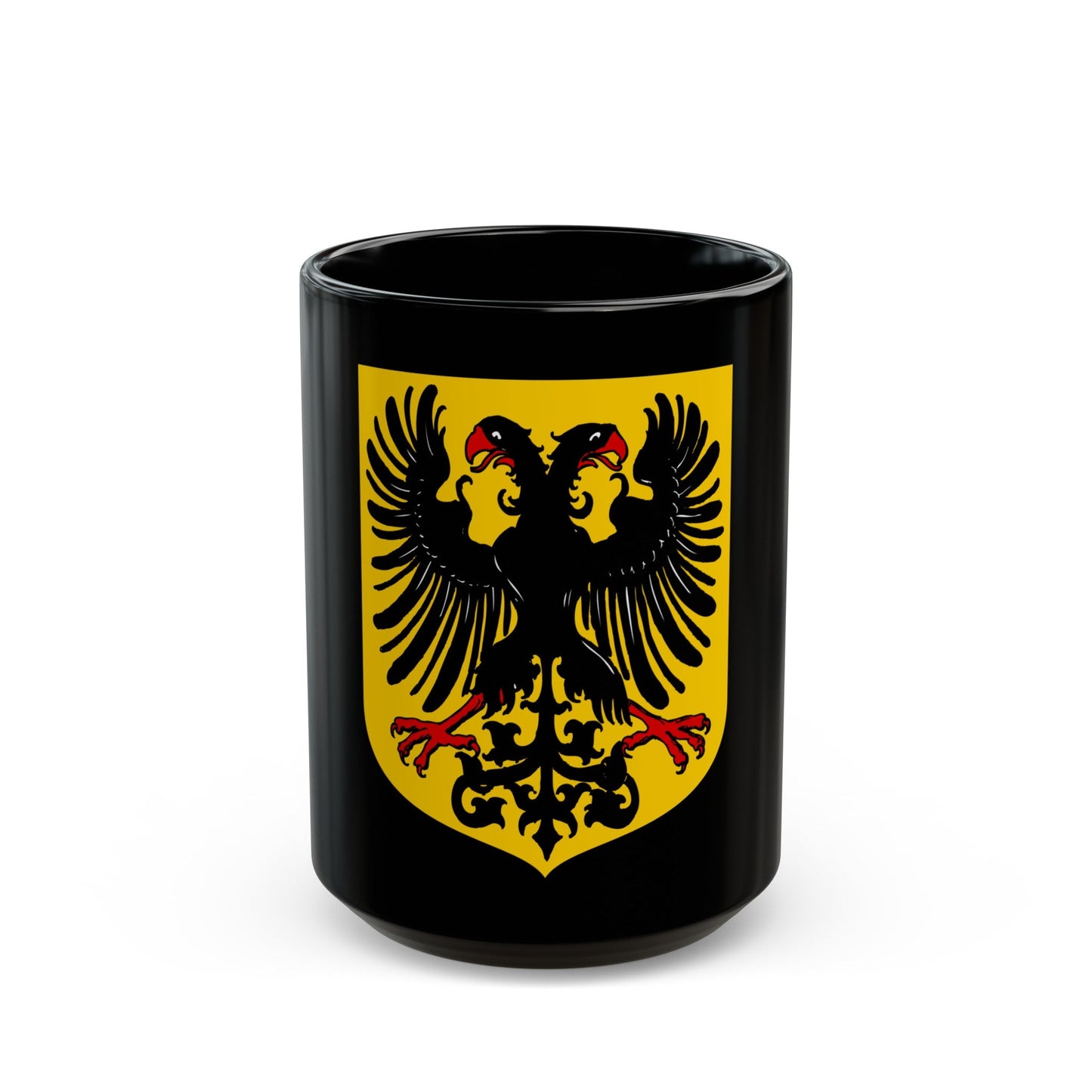 Arms of the German Confederation - Black Coffee Mug-15oz-The Sticker Space