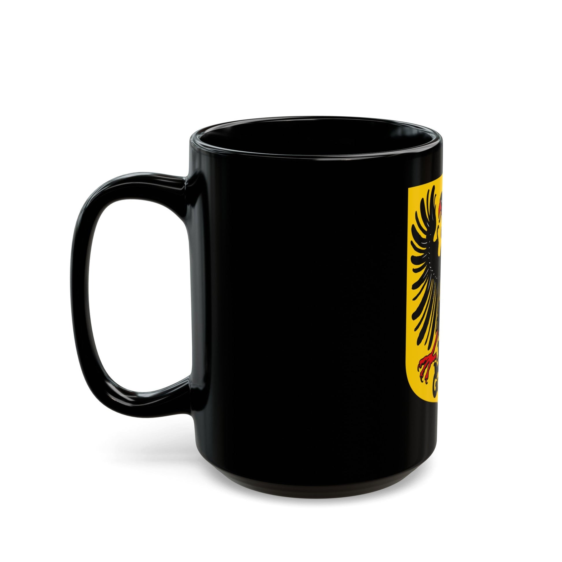 Arms of the German Confederation - Black Coffee Mug-The Sticker Space