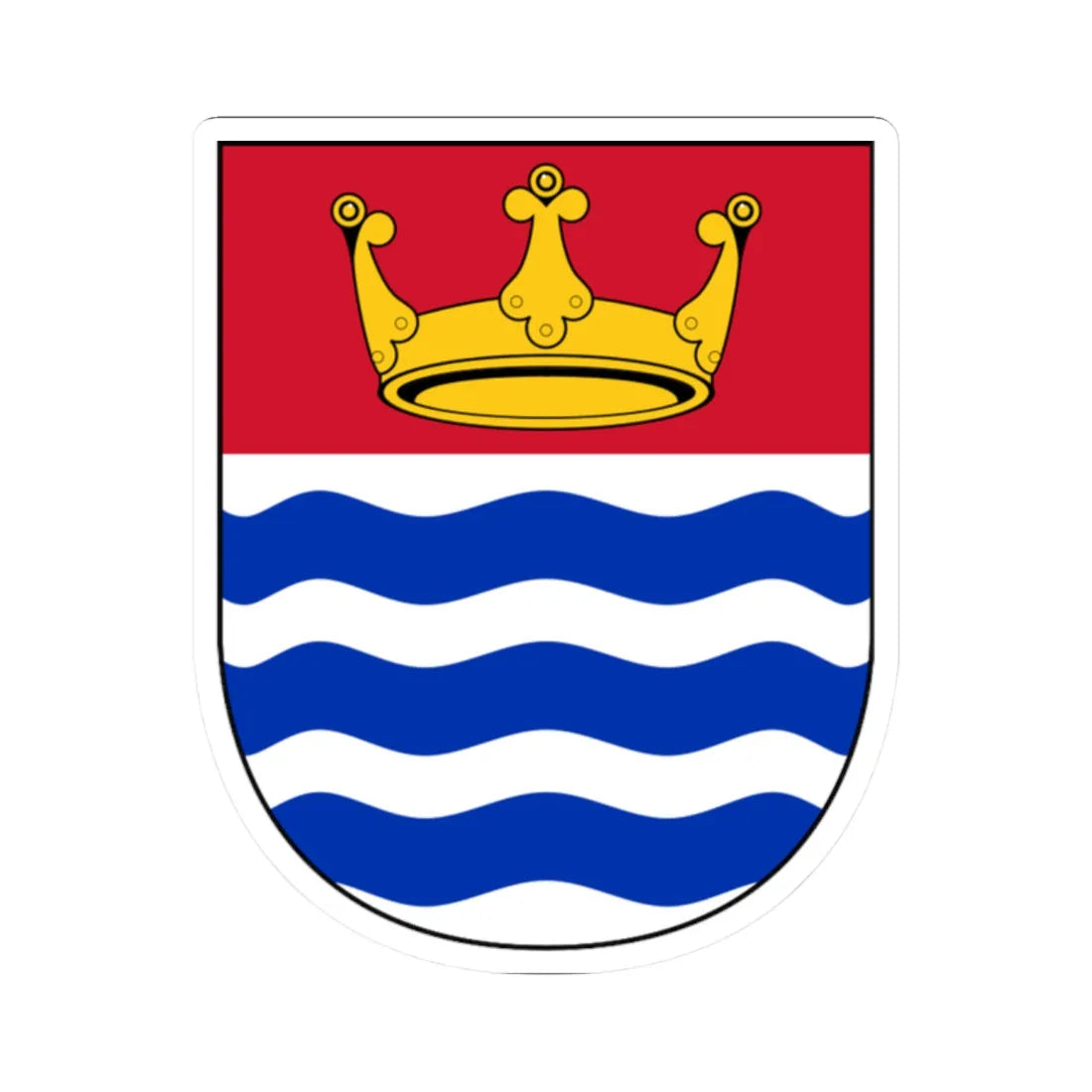 Arms of the Greater London Council (England) (Coat of Arms) STICKER Vinyl Kiss-Cut Decal 2 Inch White - The Sticker Space