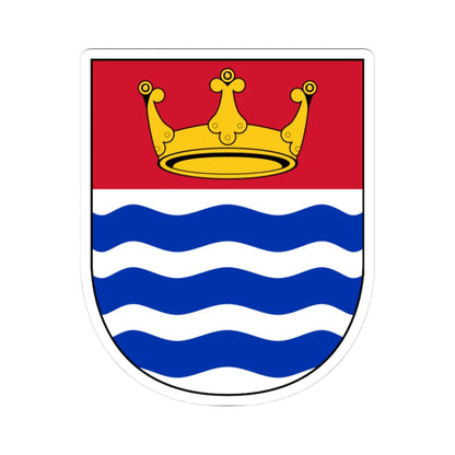 Arms of the Greater London Council (England) (Coat of Arms) STICKER Vinyl Kiss-Cut Decal 3 Inch White - The Sticker Space